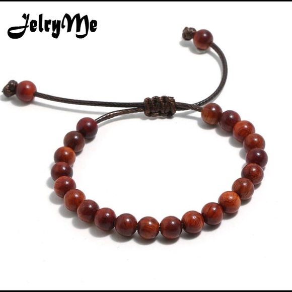 wood beads sandalwood bracelets 3pcs - Picture 2 of 5